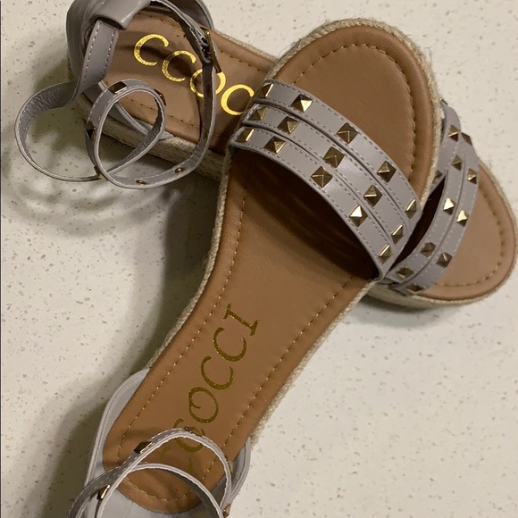CCOCCI Grey Emily Espadrille Sandals - Picture 2 of 3